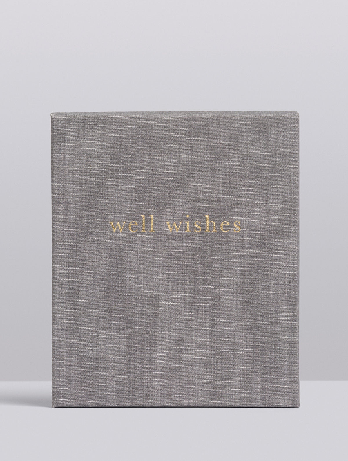 Well Wishes. Guest Book. Grey