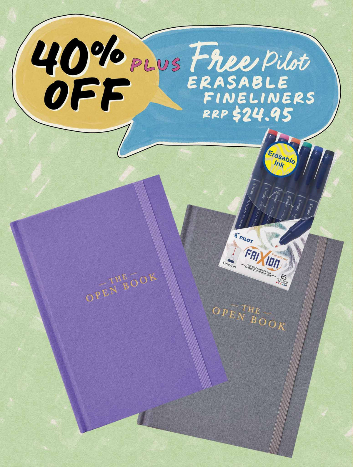 Open Book Grey + Violet Bundle + FREE PEN PACK!