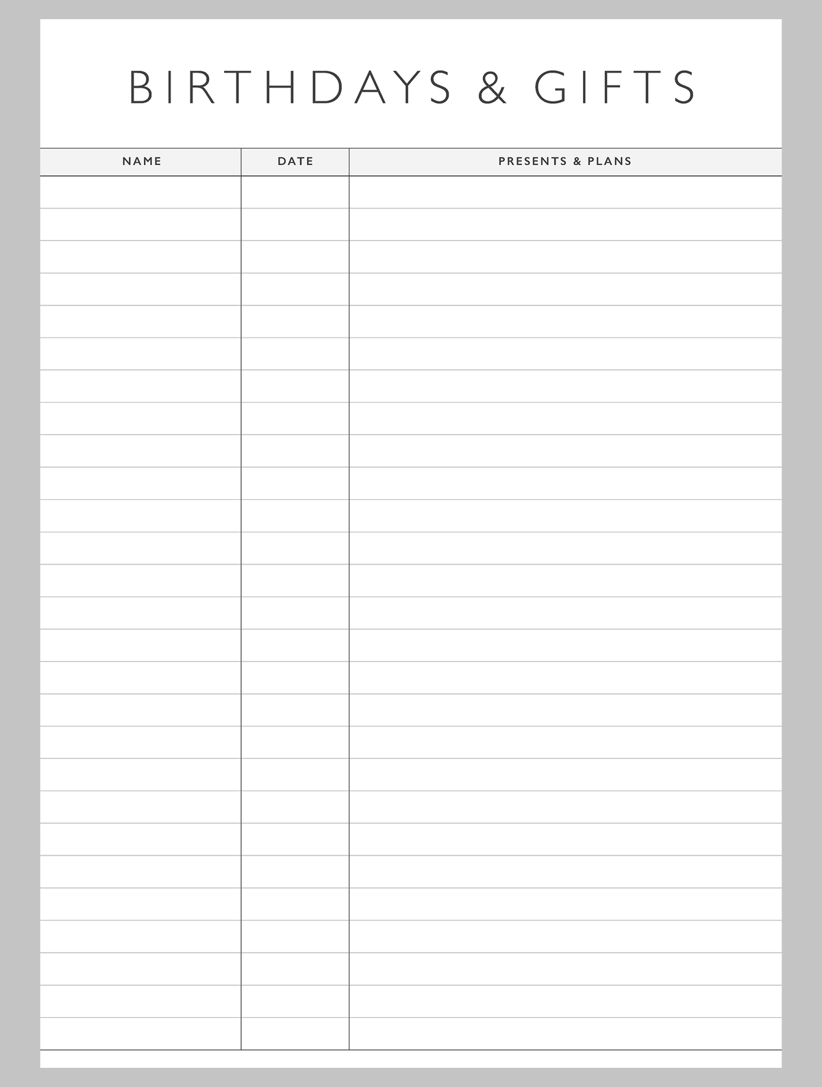 2025 Family Chaos Planner