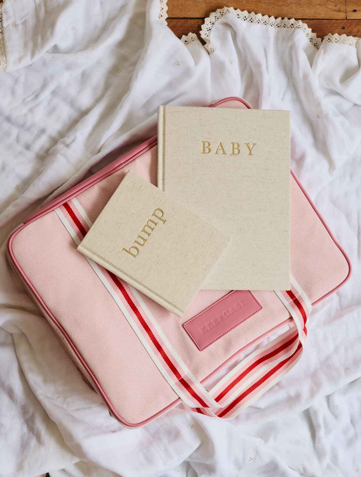 Keepcase Pink, Bump + Baby Five Years Oatmeal Bundle