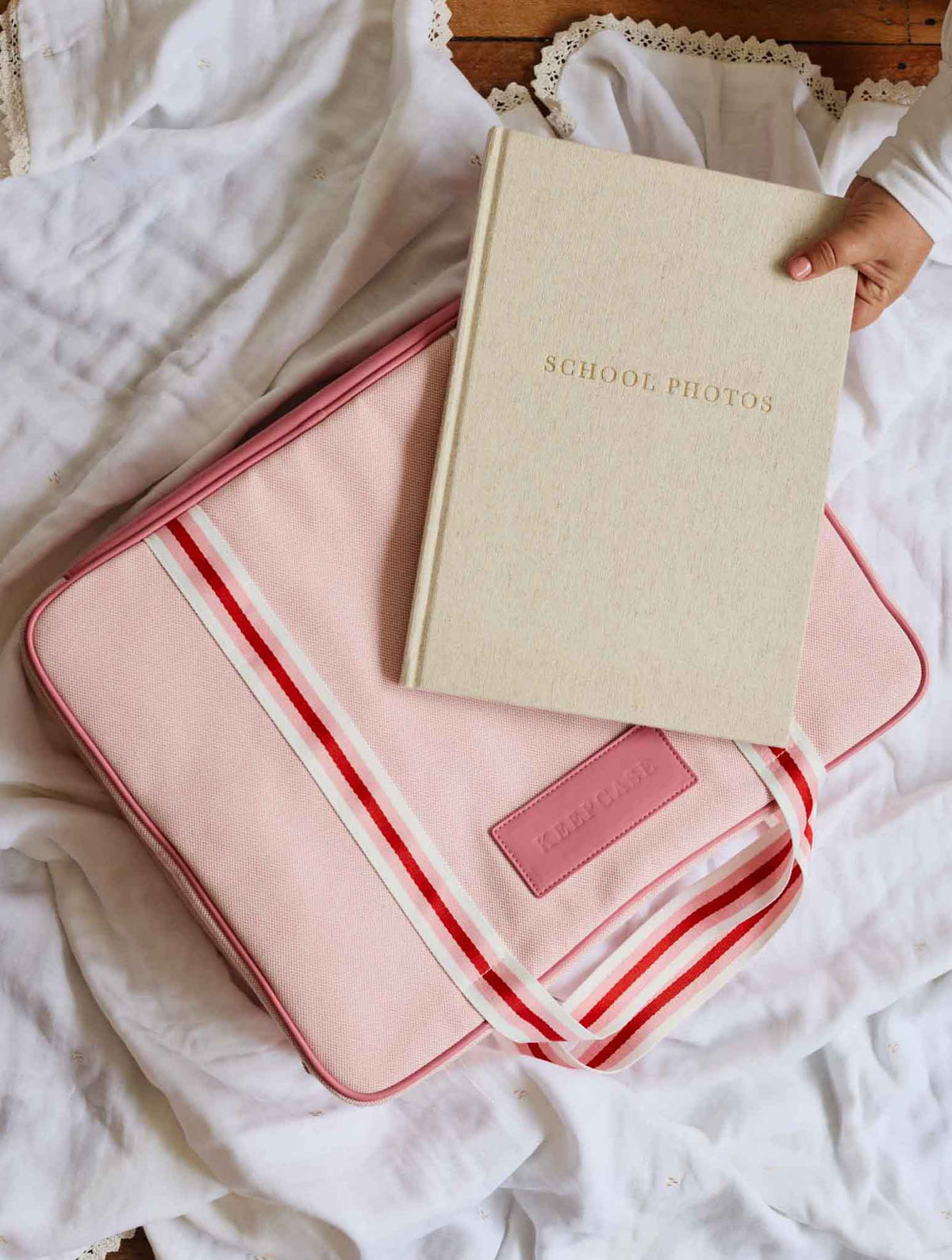 Keepcase Pink + School Photos Oatmeal Bundle