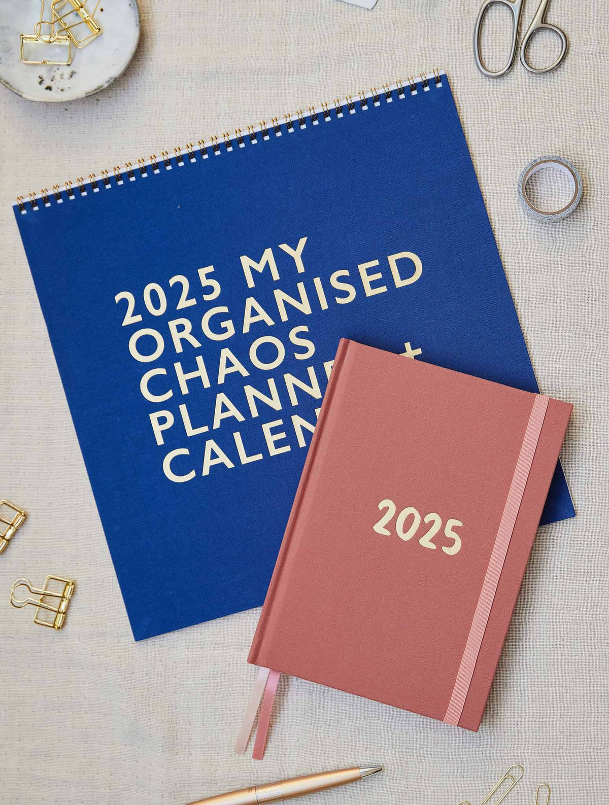 2025 Linen Calendar + Weekly Planner Blush Bundle + FREE GIFT!