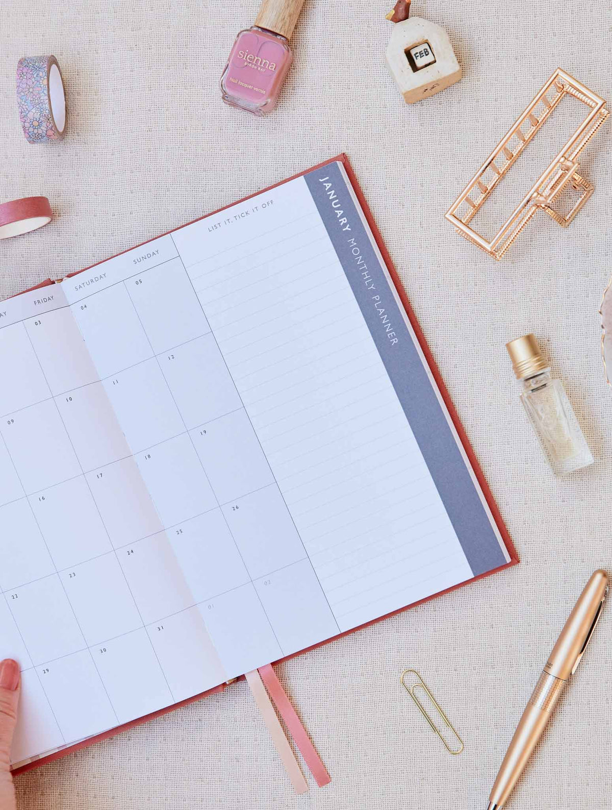 2025 Weekly Planner. Blush. Preorder