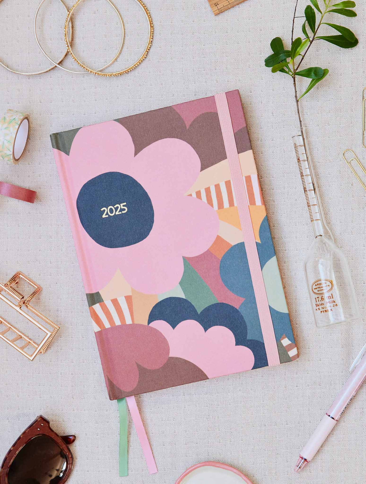 2025 Weekly Planner Peony + Open Book Violet Bundle + FREE PEN PACK!