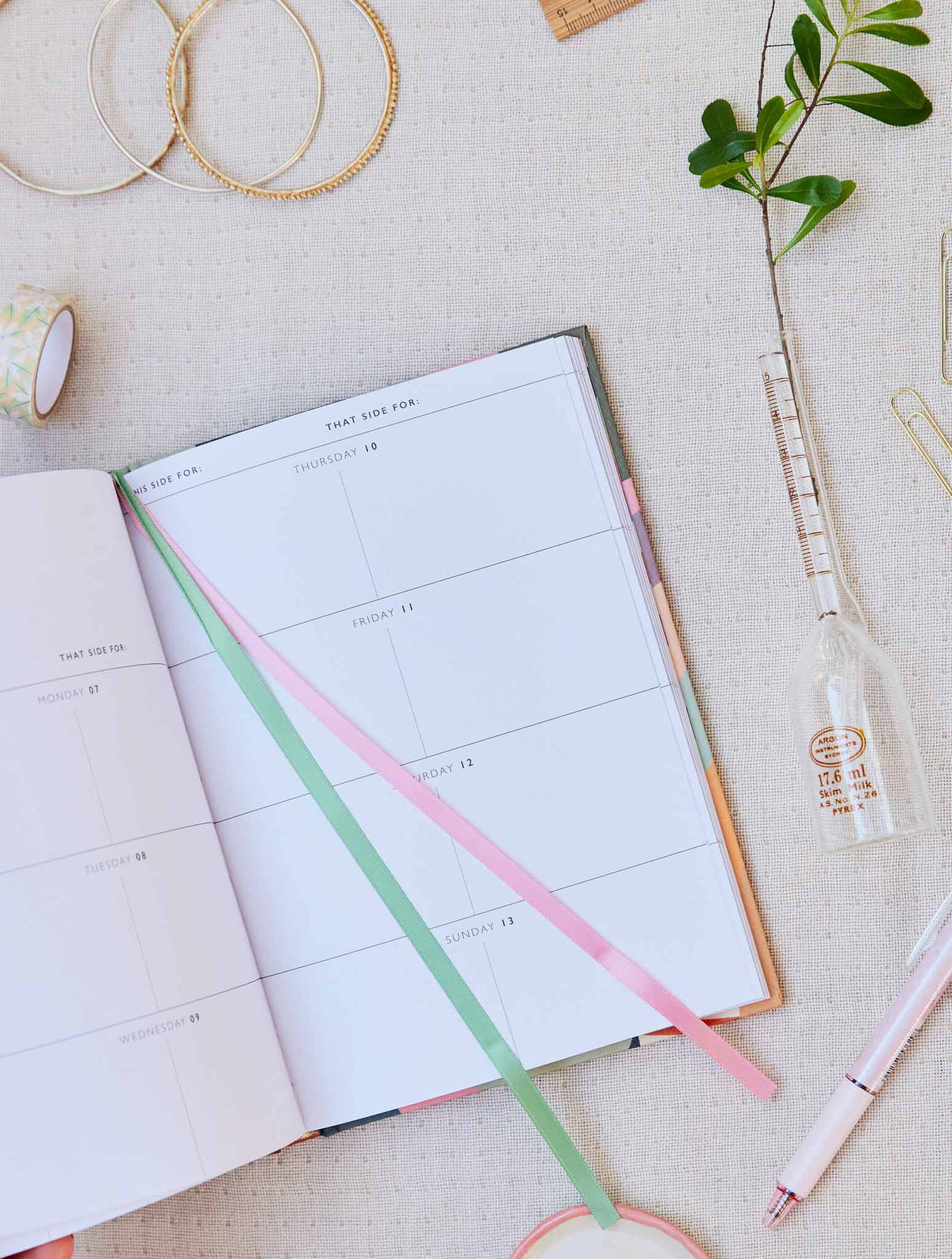 2025 Weekly Planner. Peony. Preorder