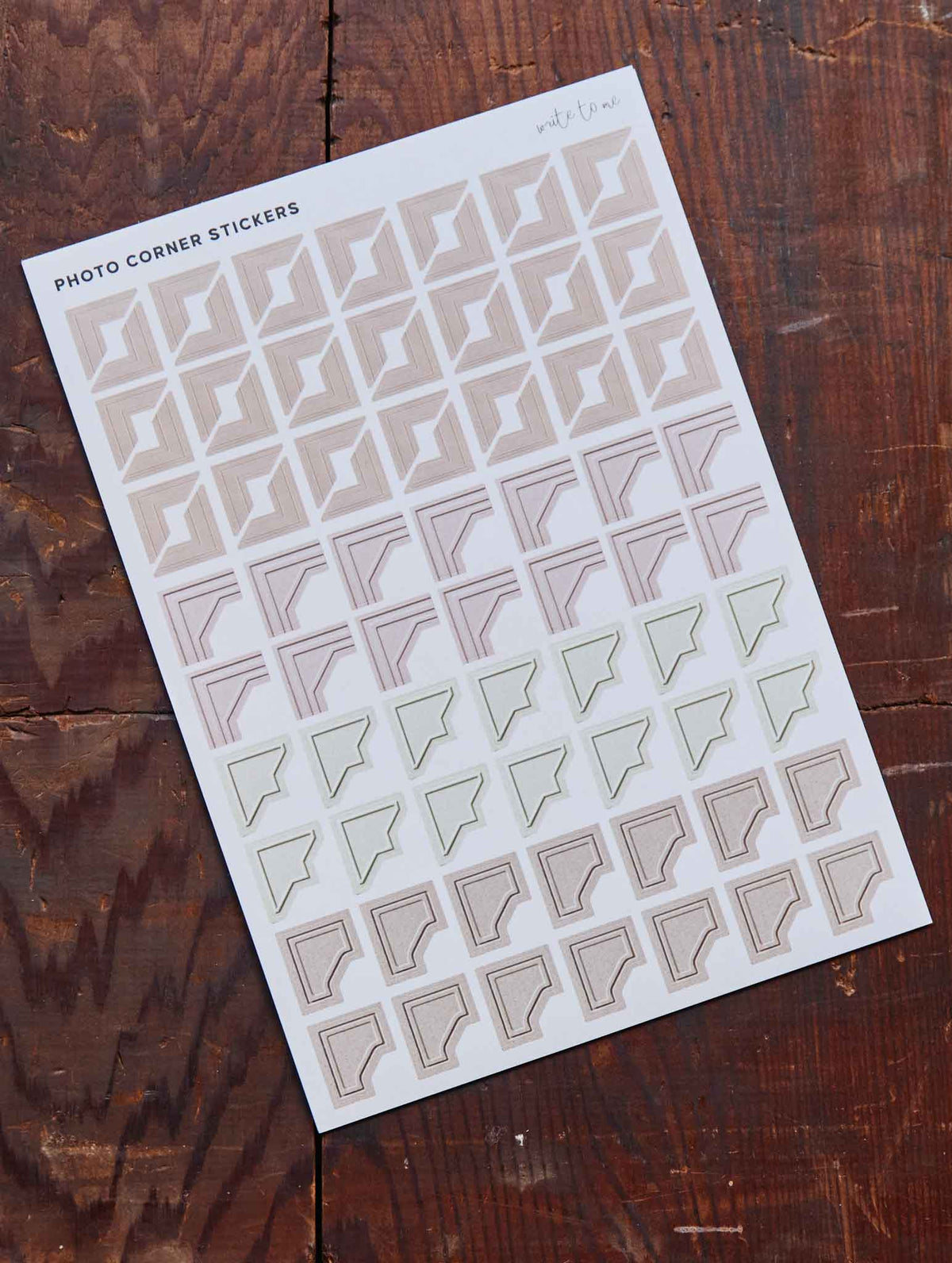 Photo Corner Stickers Pack. Preorder