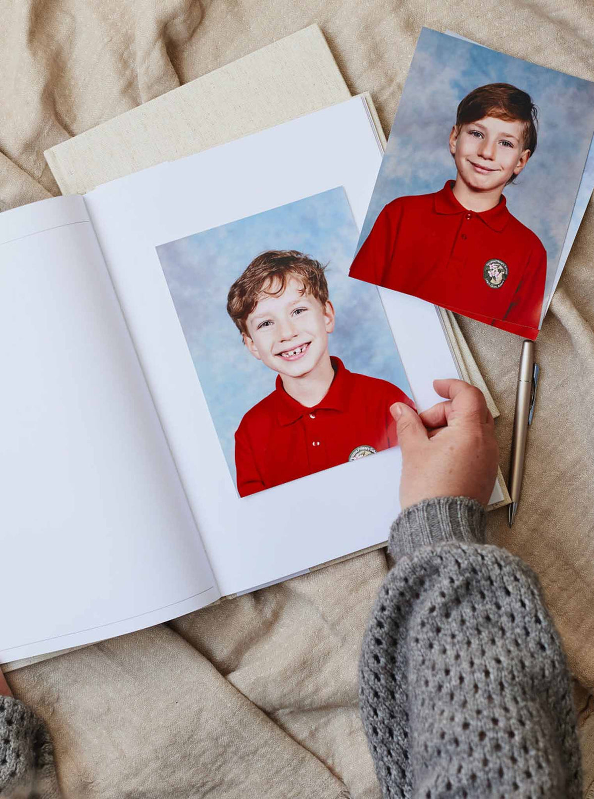 School Photos. Royal Blue