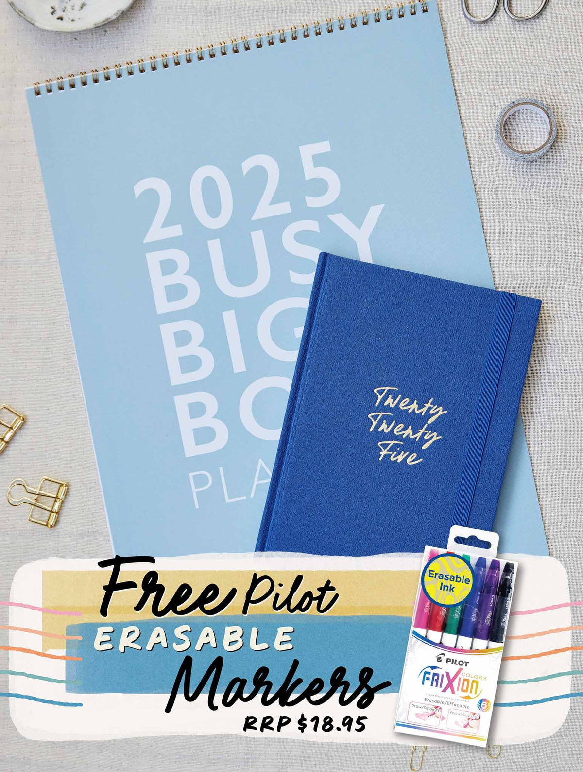 2025 Big Box + Weekly Planner Indigo Bundle + FREE GIFT!