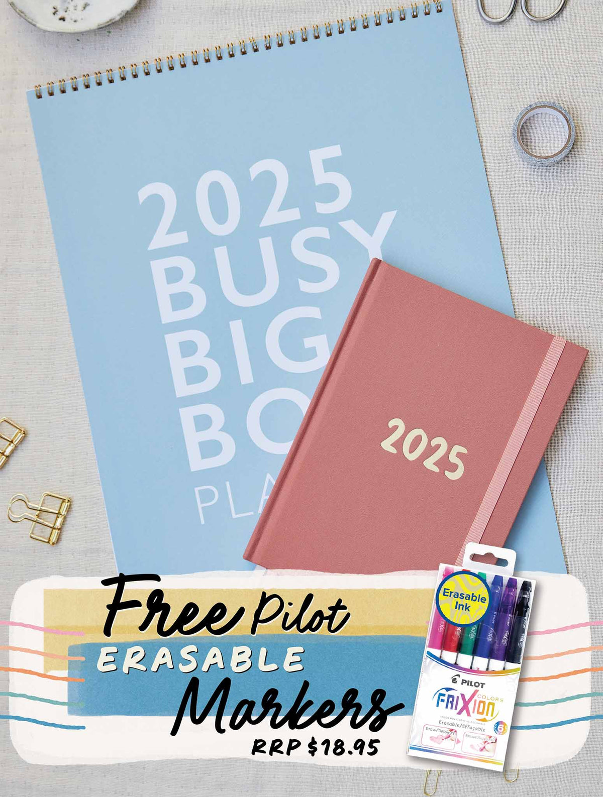 2025 Big Box + Weekly Planner Blush Bundle + FREE GIFT!