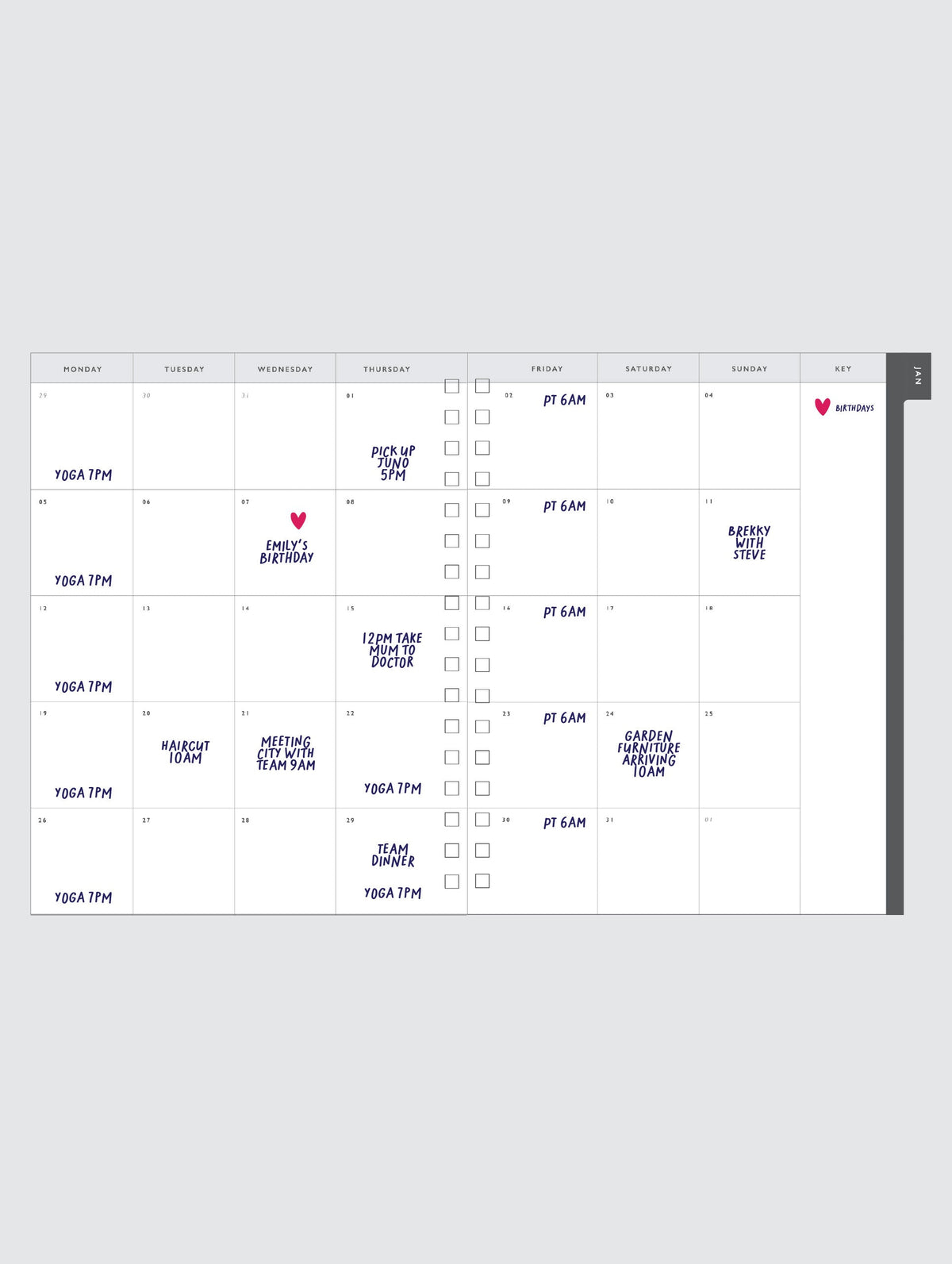 2027 Daily Hustle Planner. Pink. Preorder