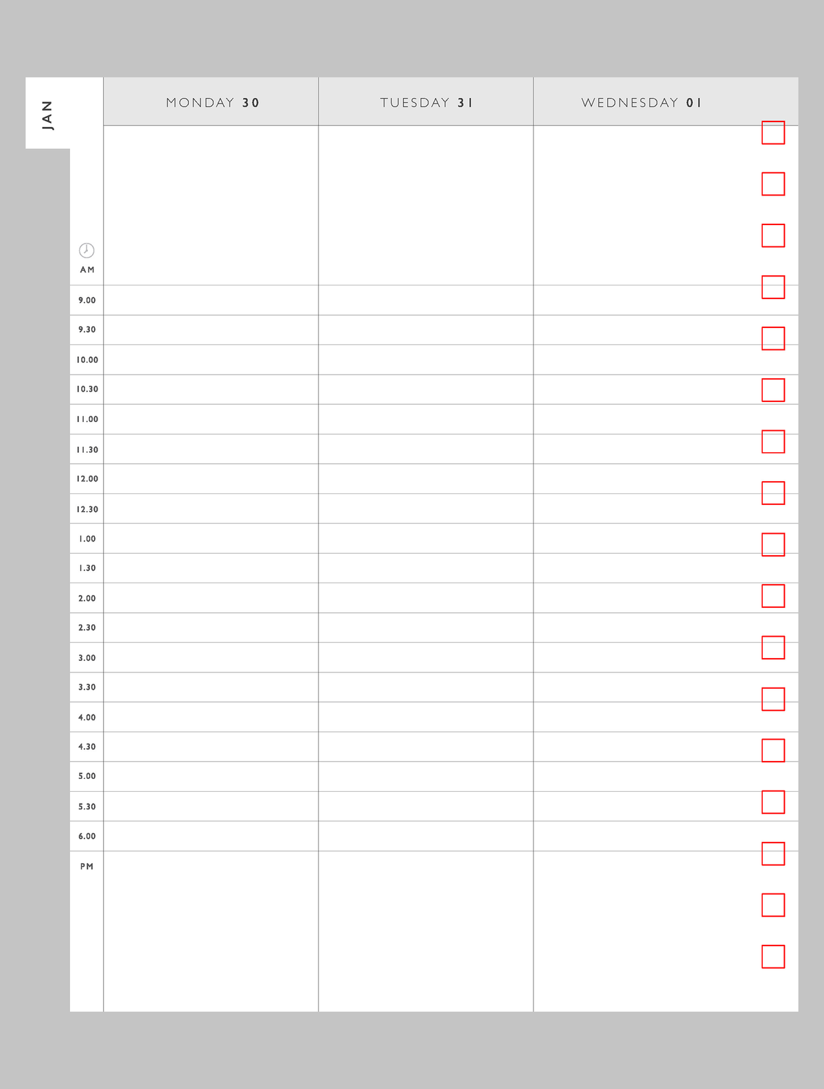 2025 Daily Hustle Planner. Pink