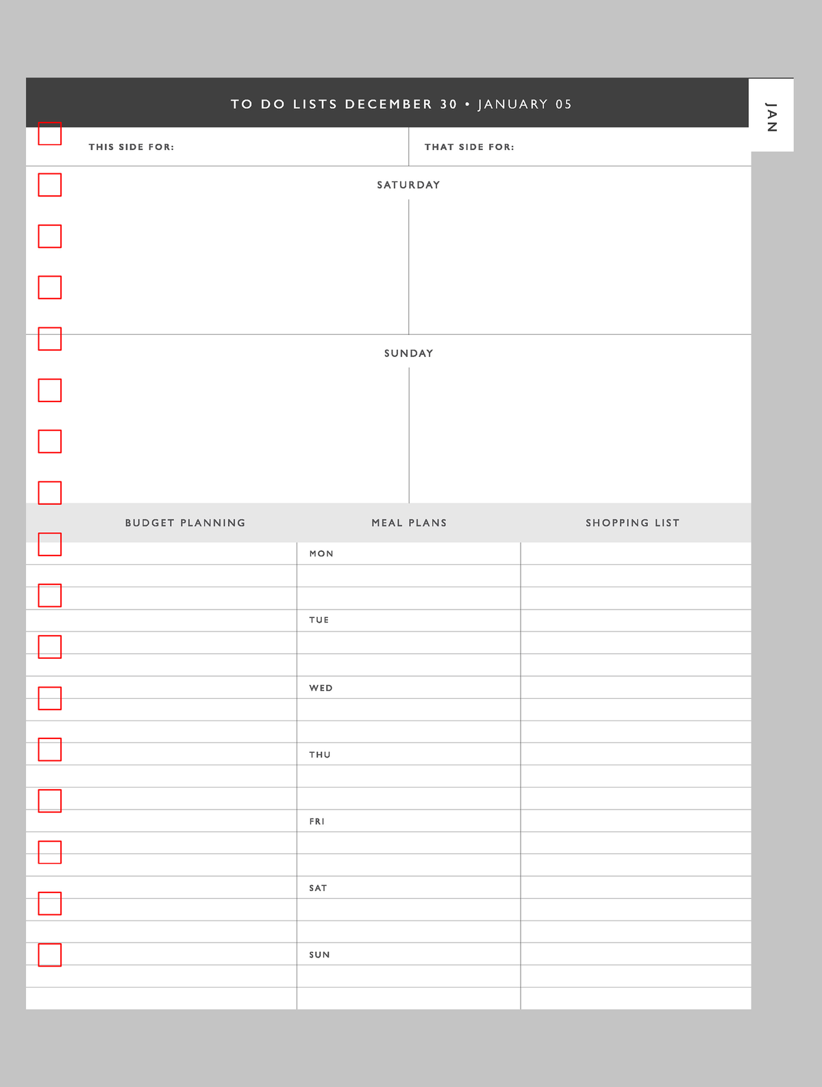 2025 Daily Hustle Planner. Pink