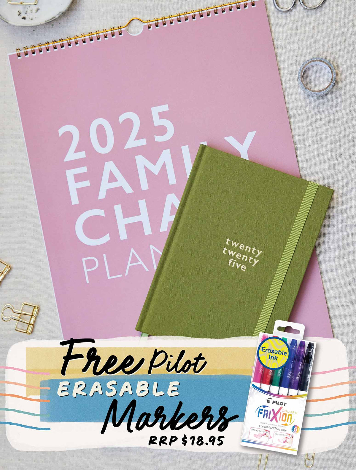 2025 Family Chaos + Weekly Planner Forest Bundle + FREE GIFT!