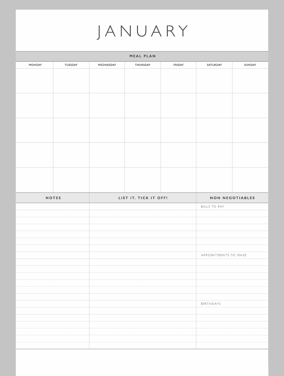 2025 Home Hustle Planner