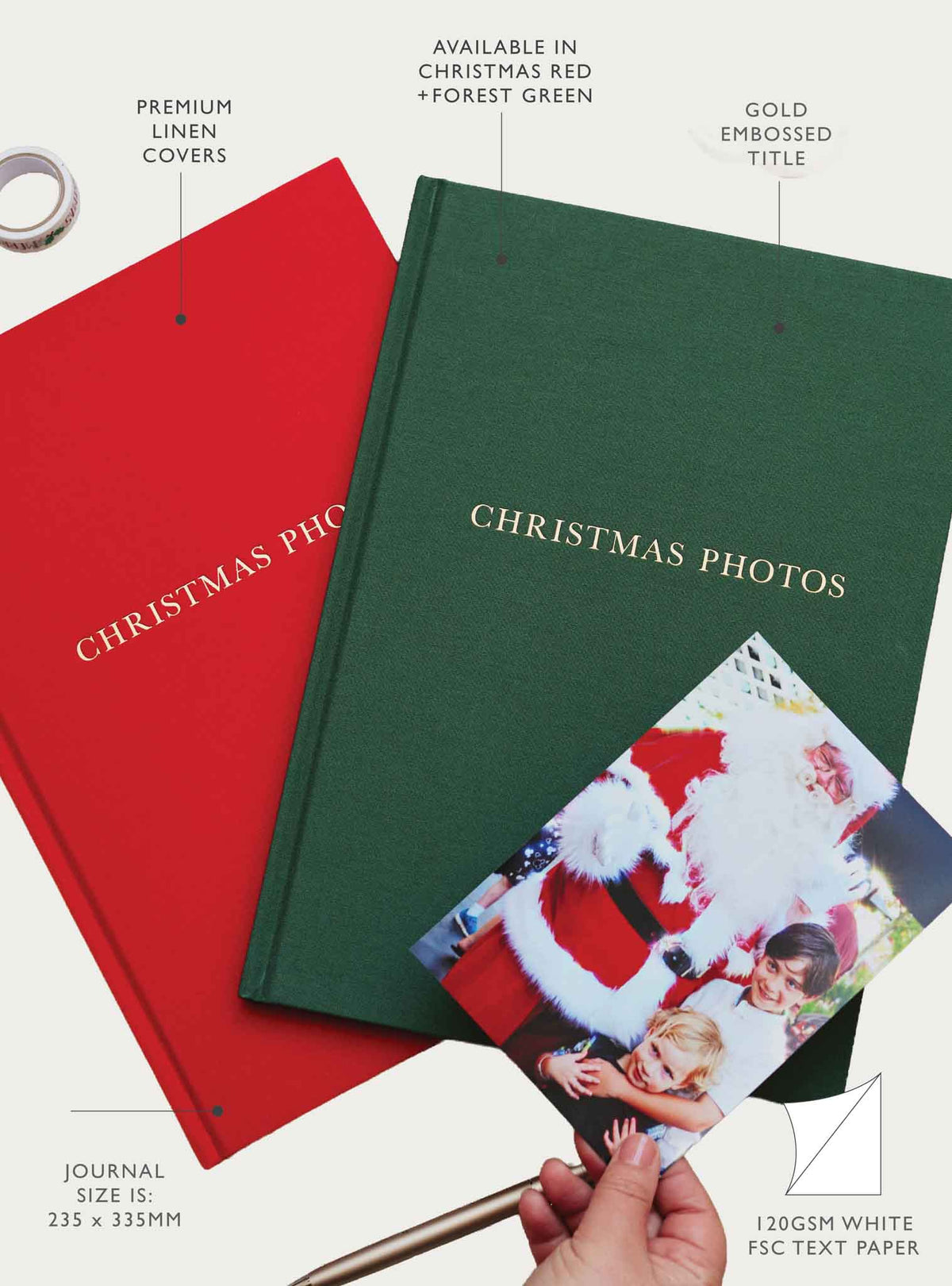 Christmas Photos. Forest Green