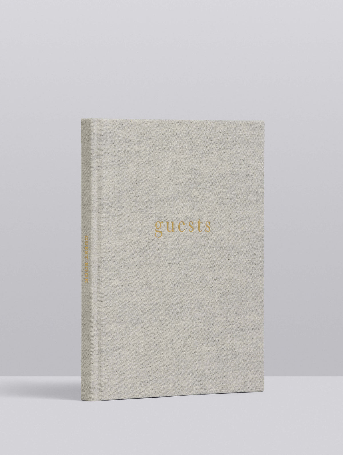 Guests. Guest Book. Grey