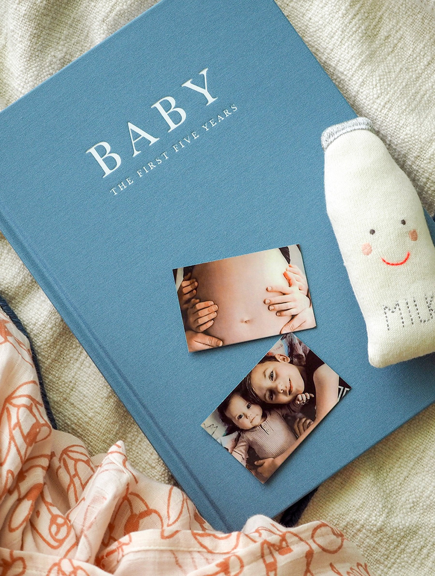 Birth To Five Years Baby Journal - Blue - Write To Me US