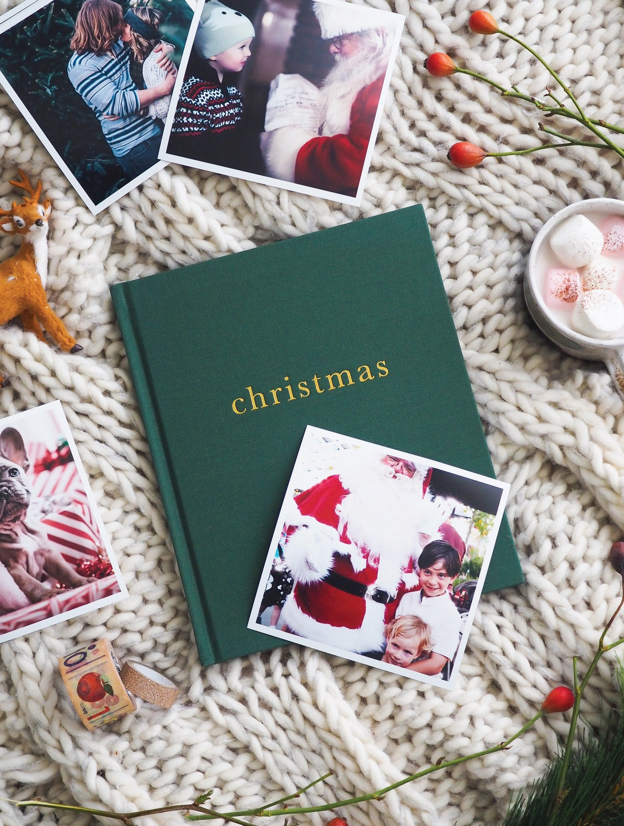 Globe Santa Christmas Memory Book: Notebook to Keep Stories From Each Year  Gathered. Christmas Time.