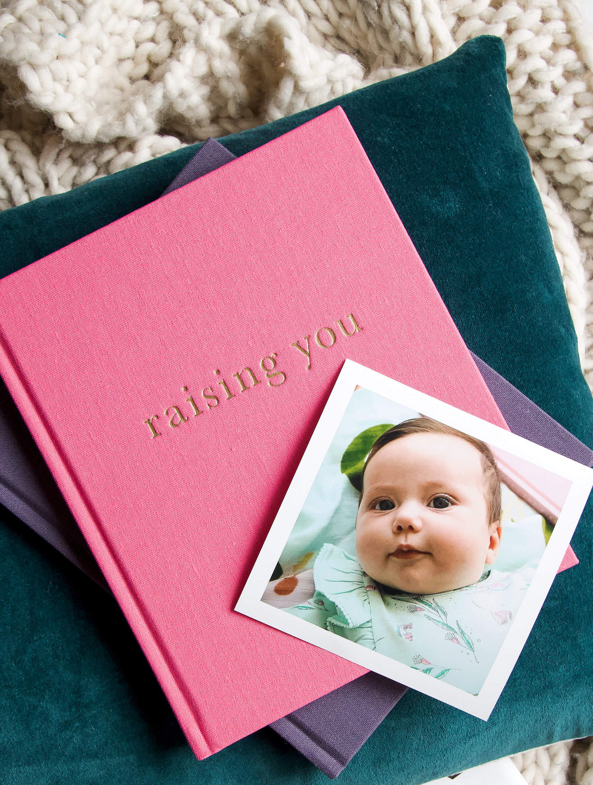 Raising You. Letters To My Baby. Rose Pink